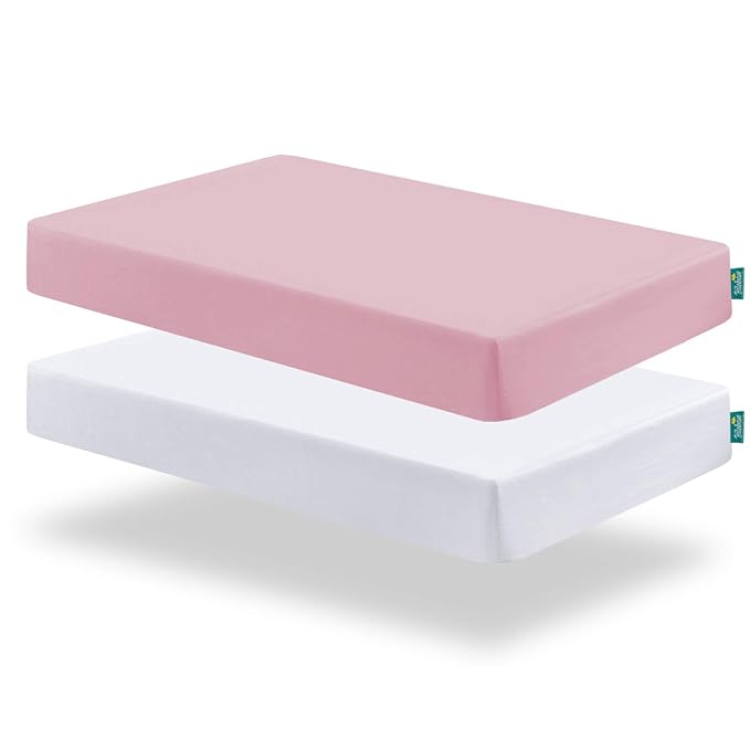 Biloban Crib Sheets Fitted, 2 Pack Crib Sheet Fits by Bilobanbabybedding