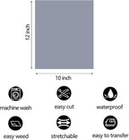 FUNKAKA Silver HTV Heat Transfer Vinyl Sheets, 10 Sheets Sticky HTV Vinyl - Image 4