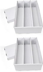 RLAVBL 2 Pack Trading Card Storage Box, 3 Row by RLAVBL