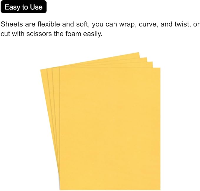 MECCANIXITY EVA Foam Sheets Gold 35.4 Inch x 19.7 Inch 2mm Thick Crafts Foam - Image 4