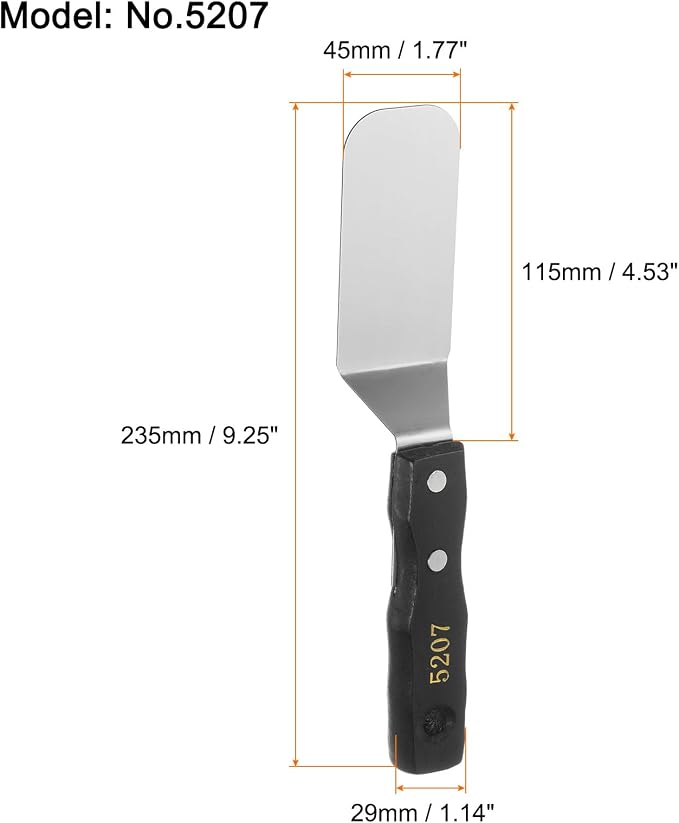 HARFINGTON No.5207 Painting Palette Knife Stainless Steel Flat Large Spatula - Image 2