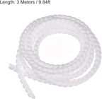 uxcell Flexible Spiral Cable Wrap Wire Cord Wraps Management Sleeve 8mm x 10mm - Image 2