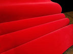 Red Self Adhesive Velvet Fabric Sticky Felt Sheets - Image 3