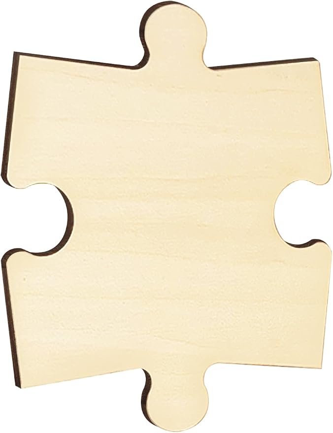 50 Piece Blank Wooden Puzzle Jumbo Size, Each Piece 4x3.2 Inches | Wooden Blank - Image 6
