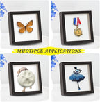 8x8 Black Shadow Box Frame Display Case - Image 5