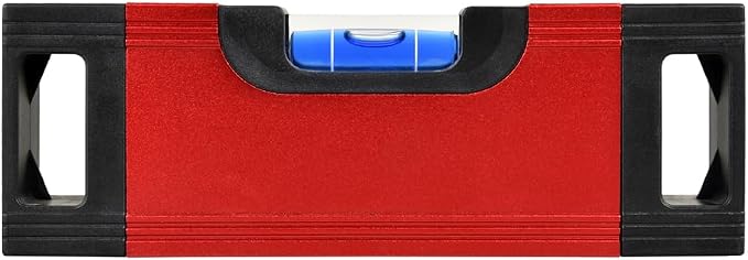Pocket Spirit Level Ruler – Magnetic Base & Durable Aluminum Construction – by Eewudwok