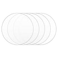 5Pcs Acrylic Plexiglass Sheets Disc, 8 inch Dia Transparent Plexiglass Acrylic by DARENYI