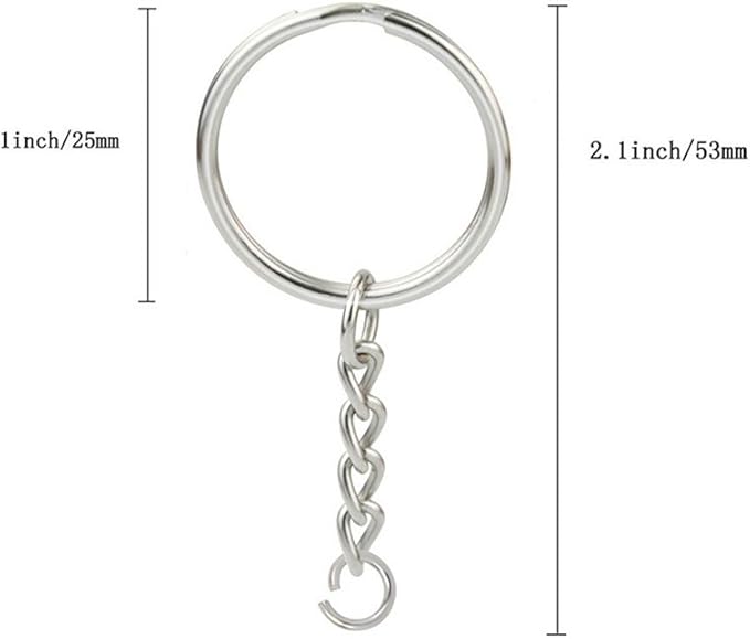 KINGFOREST 50-Piece Split Key Ring Kit - Image 2