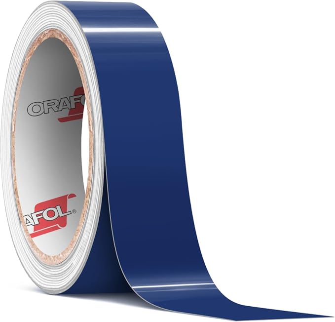 ORACAL 651 Gloss Dark Blue Permanent Vinyl Tape Roll – Premium Adhesive Film by Orafol