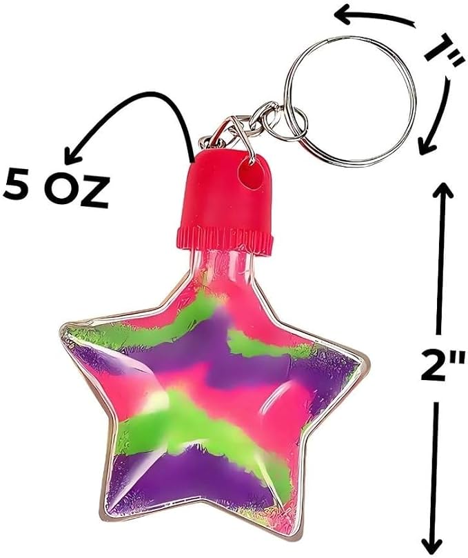 Star Sand Art Bottle Key Chains - Image 3
