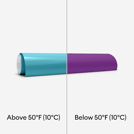 Cricut Cold-Activated, Color-Changing Vinyl – Turquoise/Purple, 2ft Roll of - Image 5