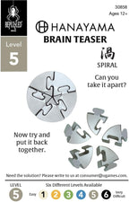 BePuzzled | Spiral Hanayama Metal Brainteaser Puzzle Mensa Rated Level 5 - Image 2