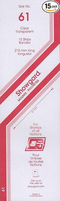 Strip Style Clear Stamp Mounts Size 61 by Showgard