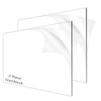 2 Pieces 1/8" Thick Acrylic Sheets, Plexiglass Sheets, Photo Frames by ADTDA