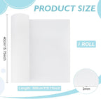 BENECREAT 118x15.7inch Felt Roll, Floral White Craft Felt Fabric, 2mm Thick - Image 2