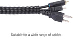 Alex Tech 25ft - 3/4 inch Split Wire Loom Tubing - Black - Image 4