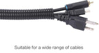 Alex Tech 25ft - 3/8 inch Split Wire Loom Tubing - Black - Image 4