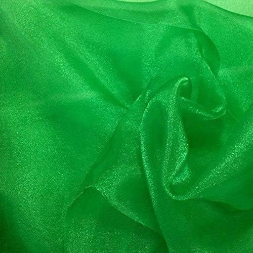 Valentina Textile Inc, Sparkle Crystal Sheer Organza Fabric Shiny by VALENTINATEXTILEINC