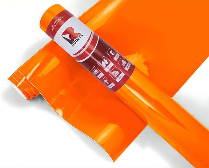 ORACAL 951 Pastel Orange Gloss Permanent Adhesive Vinyl Roll by Rvinyl