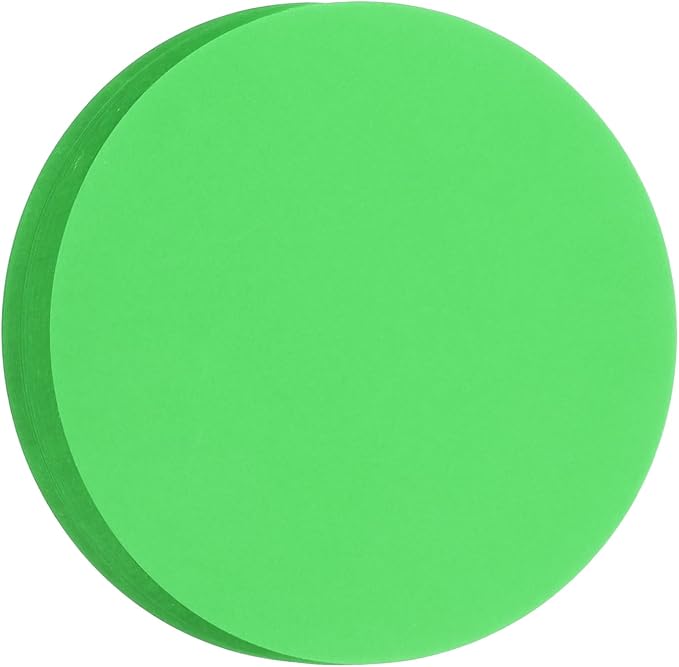 MECCANIXITY 60 PCS Dark Green Color Circle Cutouts Paper 7 Inch Round Card by MECCANIXITY