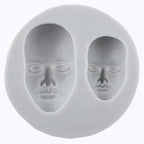 3D Face Polymer Clay Mold Human Face Silicone Molds - Image 9