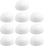 Crafjie 10PCS 3 Inchs Half Foam Balls White Half Round Polystyrene Foam Balls by Crafjie