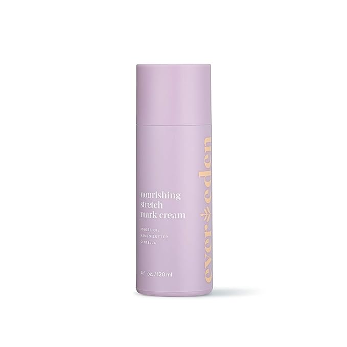 Evereden Nourishing Stretch Mark Cream (4 fl.oz): Clean & Vegan Cream for Pregnancy and Postpartum | Pregnancy Stretch Mark Prevention | Rich in Vitamins & Minerals