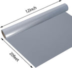 guangyintong Reflective Dark Grey Heat Transfer Vinyl HTV Rolls, Dark Grey HTV - Image 3