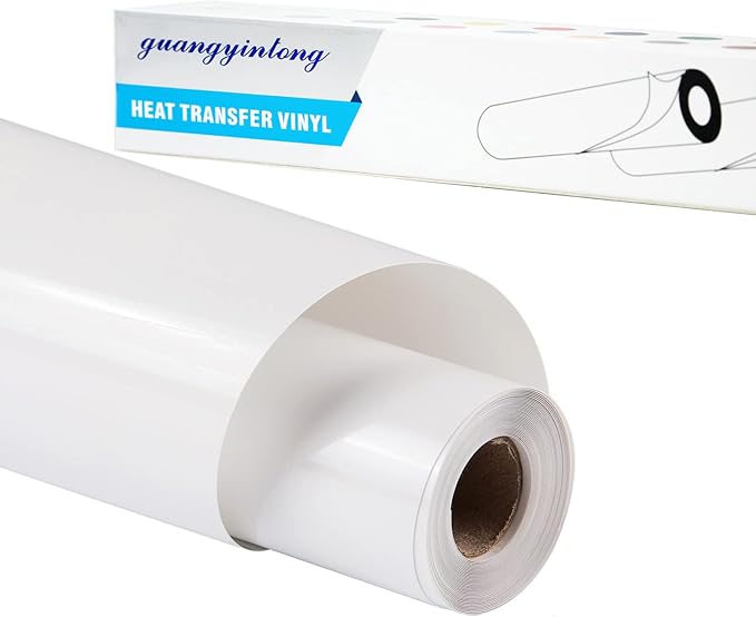 guangyintong White Heat Transfer Vinyl HTV Rolls by guangyintong