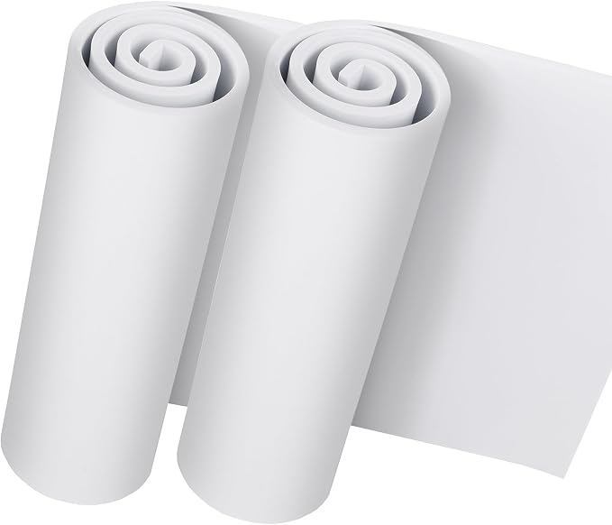 Do²ping 2-Pack White Foam Sheets Roll, 5mm Thick Premium Cosplay EVA Foam Sheet by Do%C2%B2ping