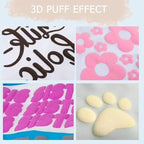 HTVRONT Puff Vinyl Heat Transfer, Cream Puff HTV, Iron on Vinyl - Image 2