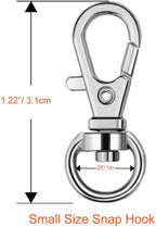 Paxcoo 100 Pcs Metal Swivel Lanyard Snap Hook - Image 4