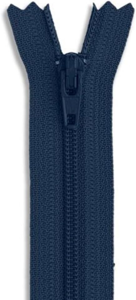 Navy Nylon Coil Zipper 12 Inch – Non Separating Sewing Zipper by Metalandbrassco
