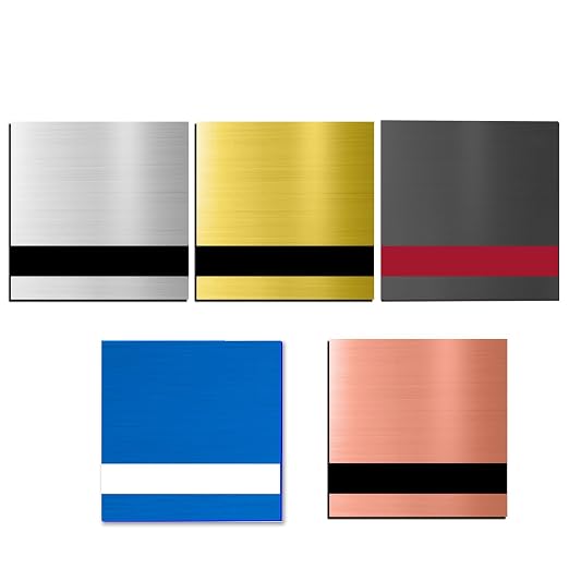 5PCS Laser Engraving Double Color ABS Plastic Sheet, Two-Tone Laserable by Bocolon