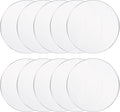 Yalikop 10 Pcs 8 Inch Acrylic Circle Blanks Clear Disc Round Transparent by Yalikop