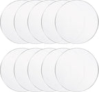 Yalikop 10 Pcs 8 Inch Acrylic Circle Blanks Clear Disc Round Transparent by Yalikop