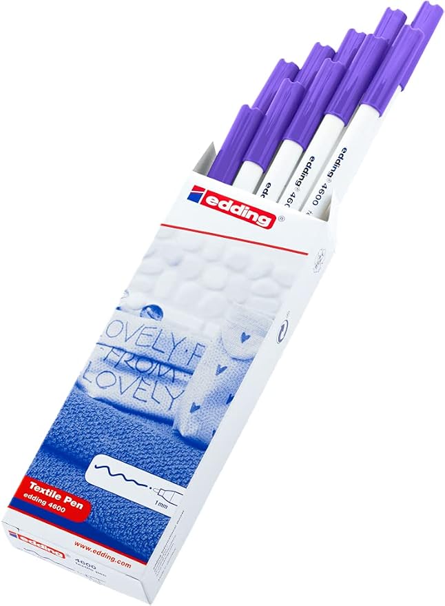edding E-4600 Set of 10 Fabric Pens - Image 2