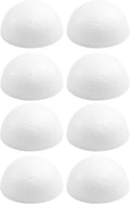 Crafjie 8PCS 4 Inchs Half Foam Balls White Half Round Polystyrene Foam Balls by Crafjie