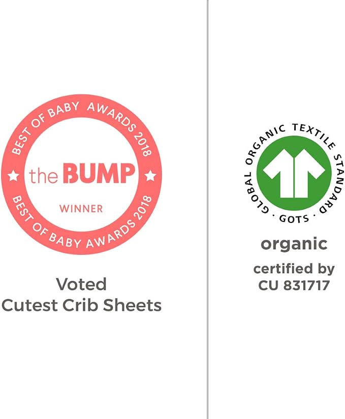 Burt's Bees Baby Essential Organic Cotton Fitted Crib Sheet, Breathable - Image 7