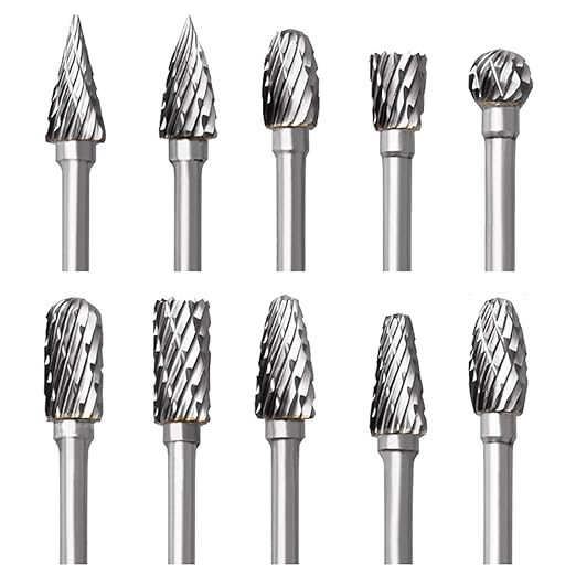 Tungsten Carbide Rotary Burr Set by FOTYBEI