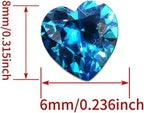AierCrystal Aquamarine Color Cubic Zirconia Loose Beads Unset - Image 2
