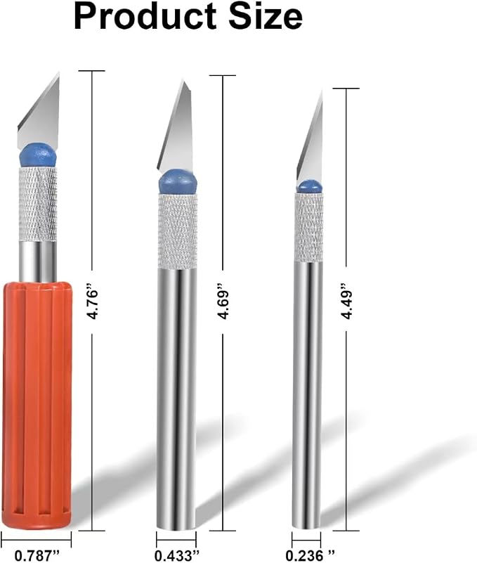 13-piece Precision Exacto Knife Set, including hobby and craft knives as well - Image 3