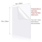 7 Pack Clear Plexiglass Sheets 8×12" Acrylic Plexiglass Sheets - Image 2