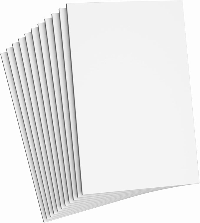 Do²ping White Foam Sheets Crafts, 8.5x5.5 Inch Eva Craft Foam Paper by Do%C2%B2ping