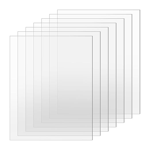 TKOnline 7 PCS Plexiglass Sheets, Invitations, Poster Frames Plastic Board by TKOnline