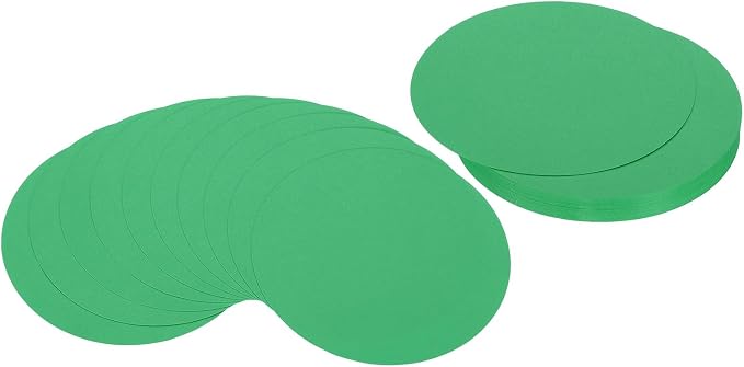 PATIKIL 6inch Circle Card Stock, Dark Green by PATIKIL