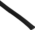 uxcell PET Expandable Sleeving 20ft 1/4" Black Cable Management Sleeve Cord - Image 2