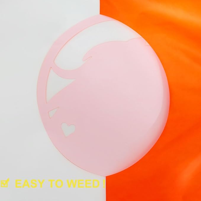 FUNKAKA Fluorescent Orange HTV Heat Transfer Vinyl Rolls - Image 4