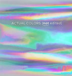 VViViD DECO65 Gloss Holographic Chrome Rainbow Lazer Silver Permanent Adhesive - Image 2