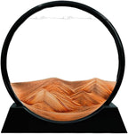 Muyan Moving Sand Art Picture Sandscapes in Motion Round Glass 3D Deep Sea Sand - Image 7